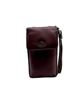 Giani Bernini Purple Leather Crossbody Wallet